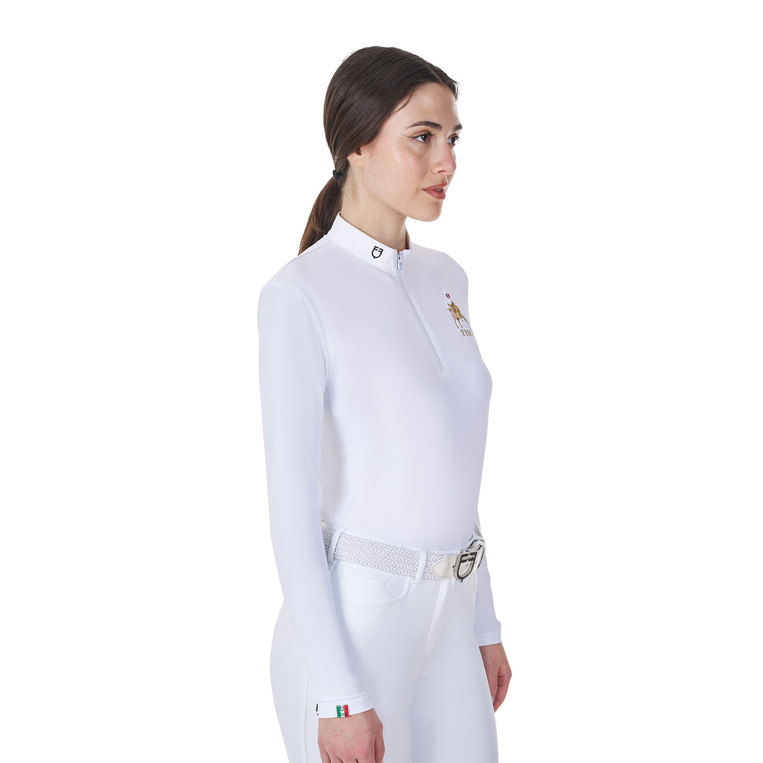 Damen-Turnierpoloshirt mit langen Ärmeln X FISE