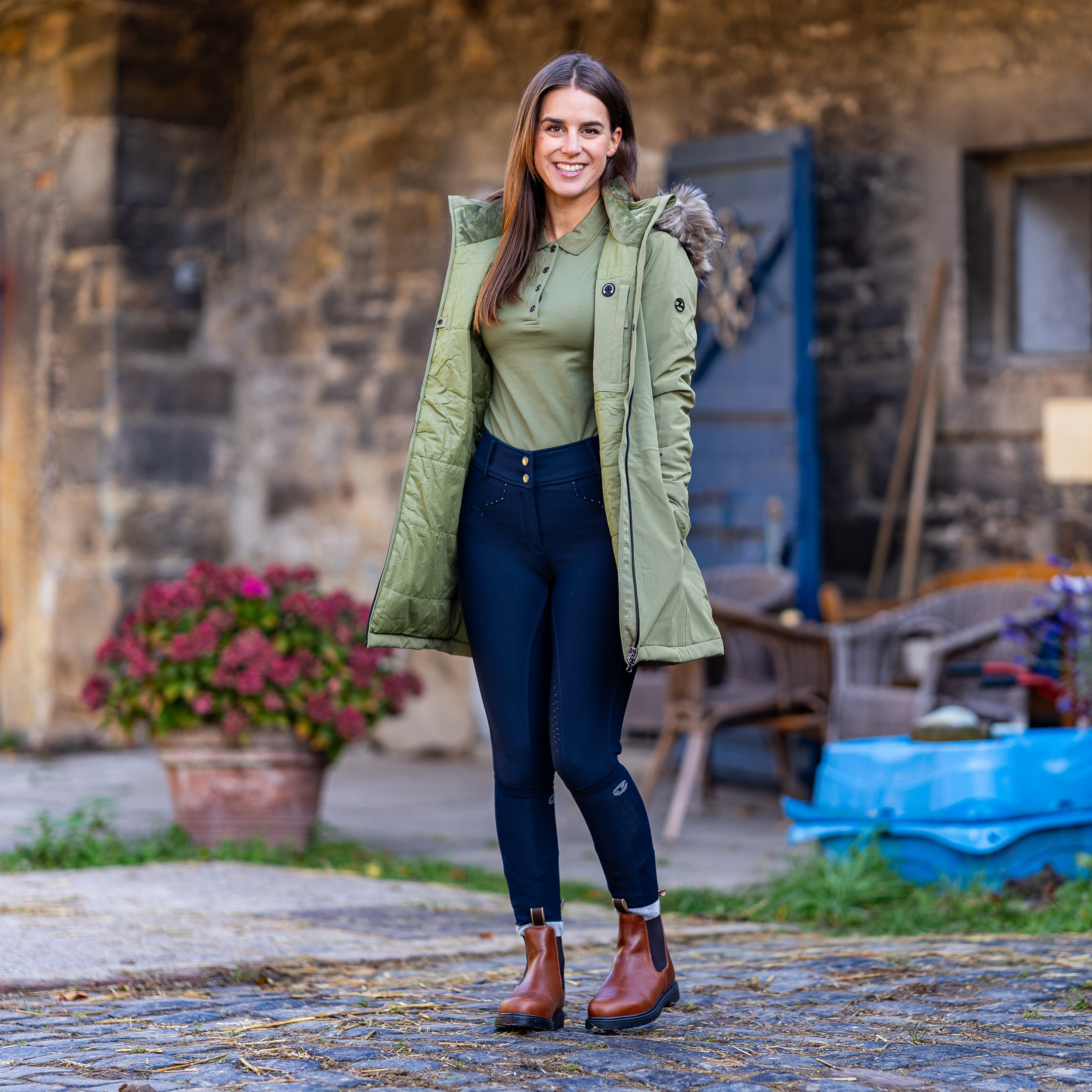 Pantalon d'équitation dame Adora avec plein grip