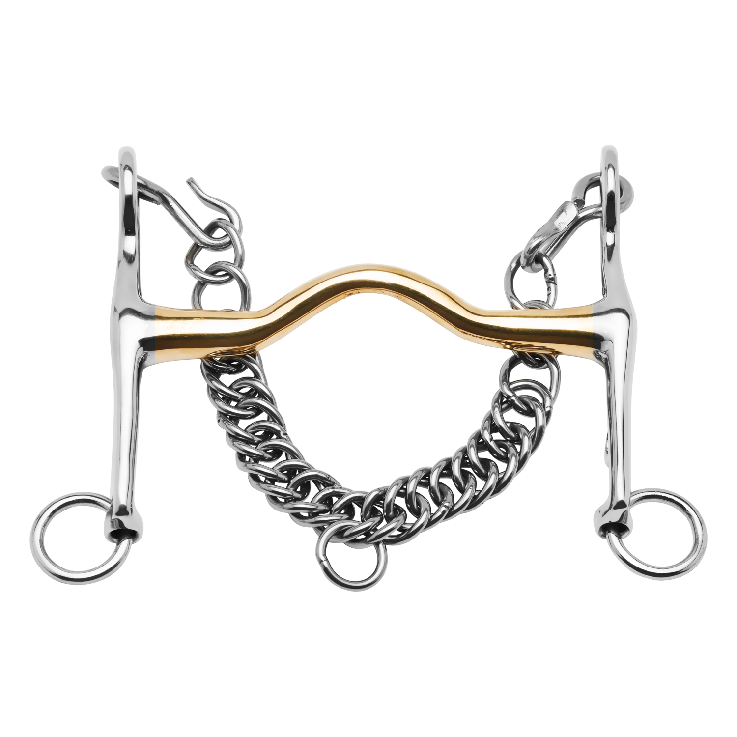 Dressurkandare, geneigte Zungenfreiheit, Kaugan®, 14 mm