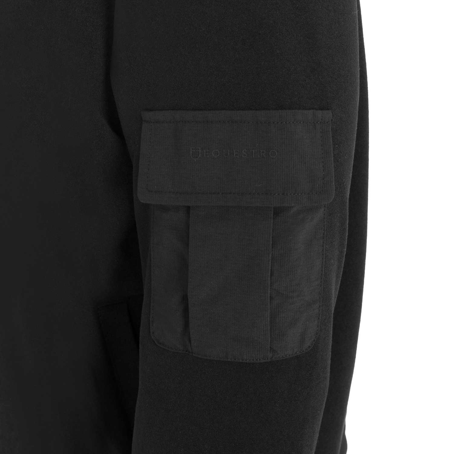 Herren-Fleece-Rundhalsshirt mit Seitentasche