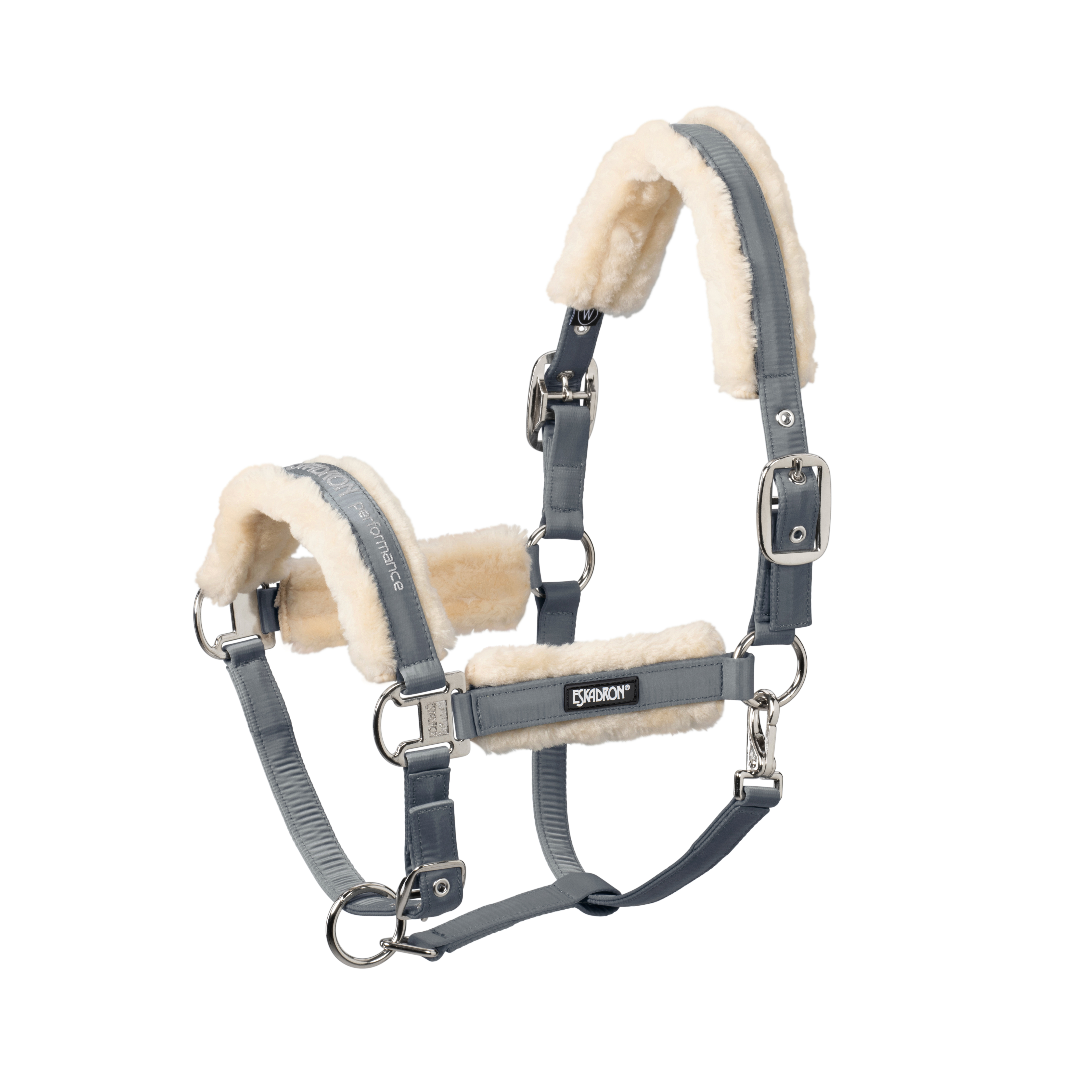 Halter Fauxfur Double Pin