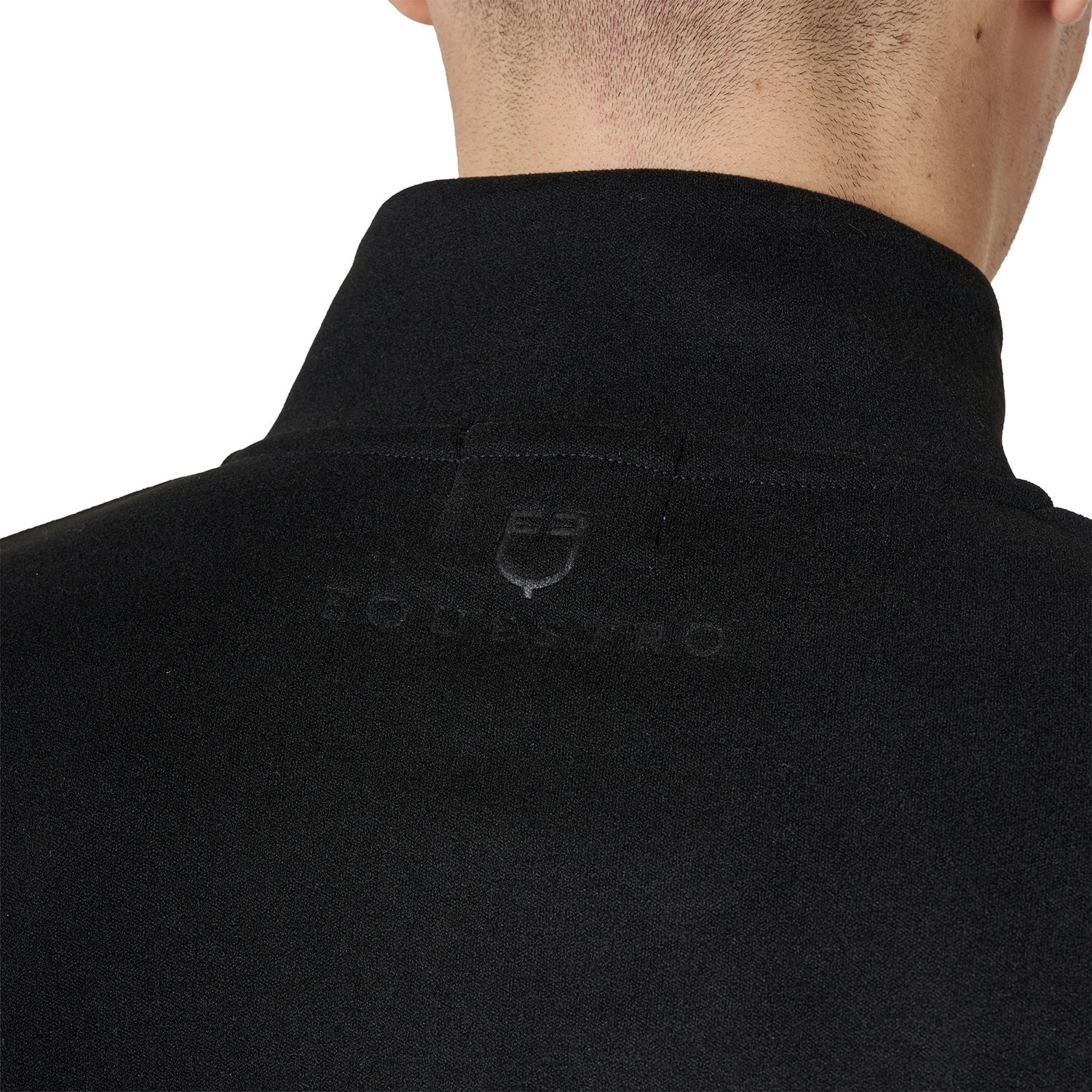 Fleece-Sweatshirt für Herren mit hohem Kragen und 3/4-Reißverschluss