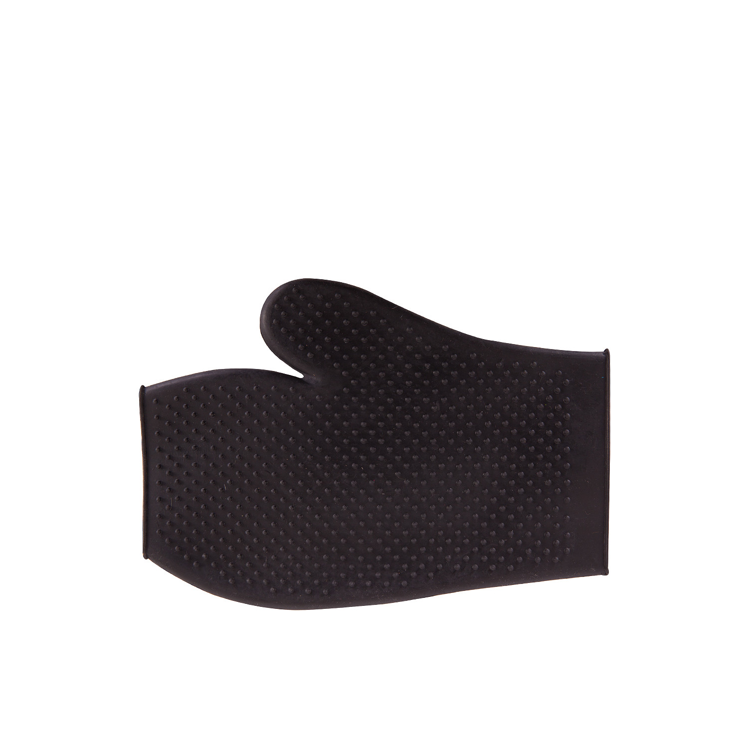 Gummi-Putzhandschuh in schwarz