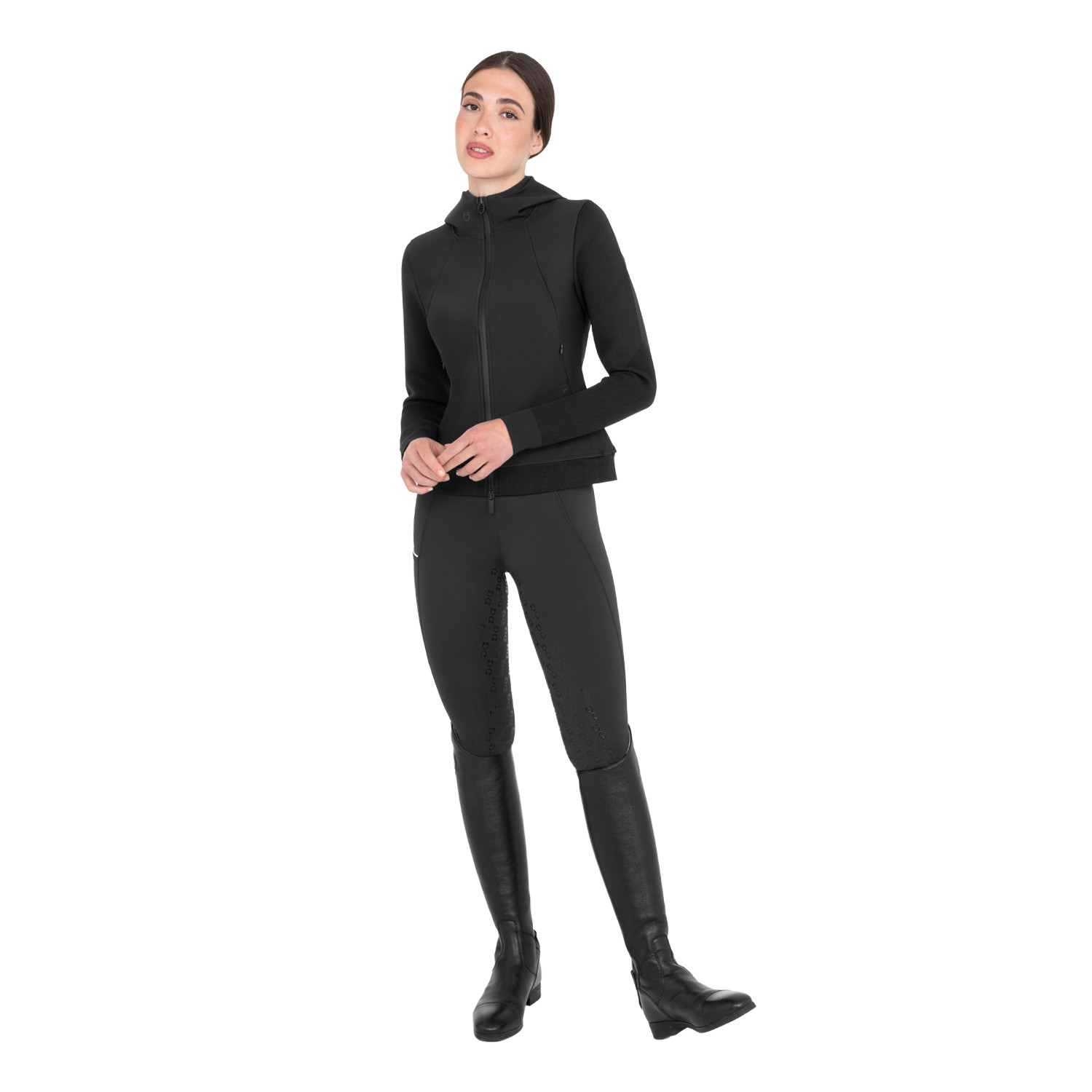 Technisches Kapuzensweatshirt für Damen mit Micro-Mesh-Einsätzen