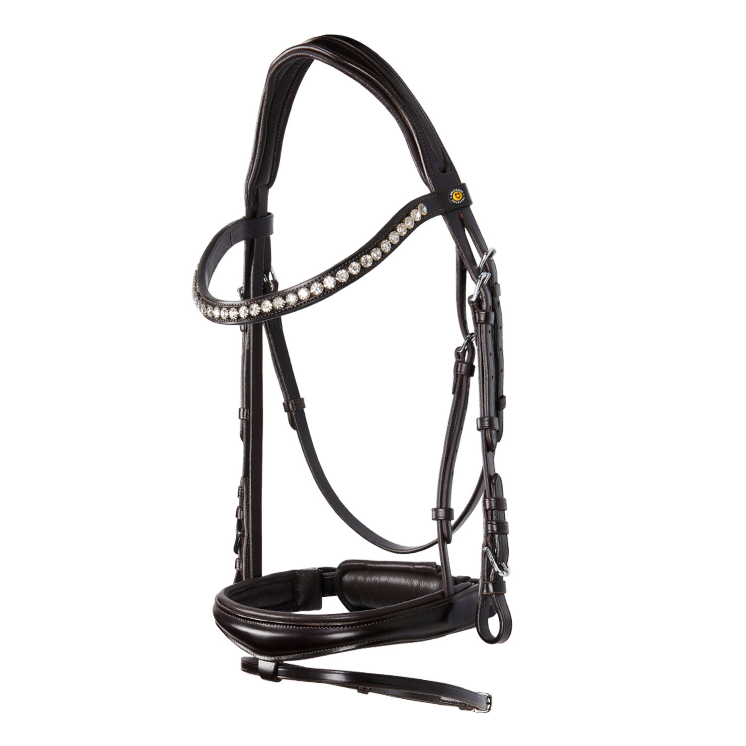 Englisches Leder-Trense mit Glitzer NEU