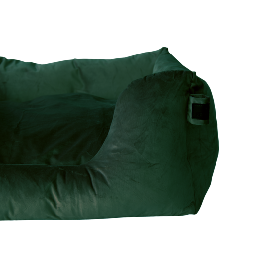 Velvet dog bed
