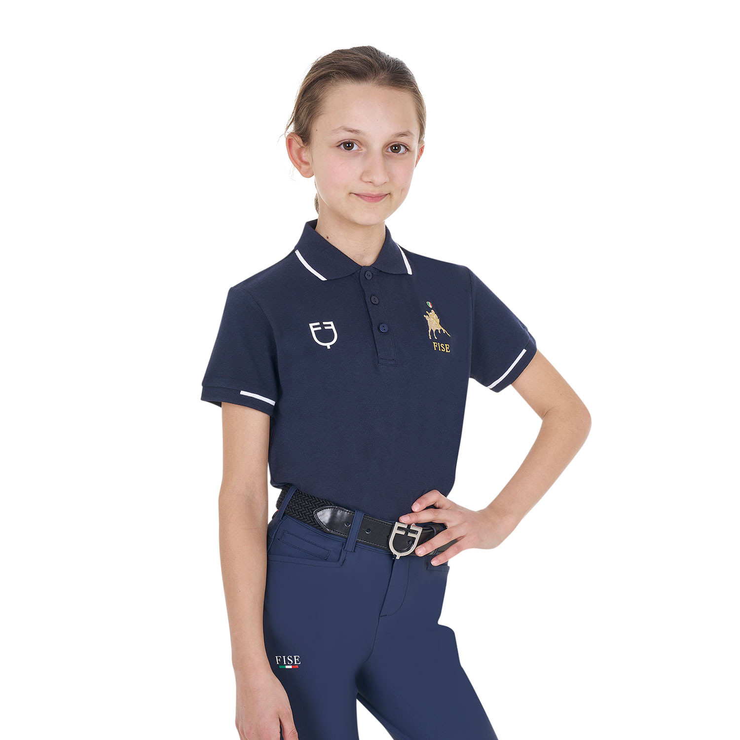 Kinder-Poloshirt aus Funktionsmaterial X FISE