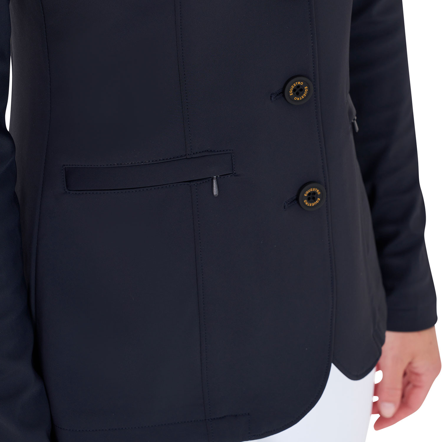 Damen-Turnierjacket mit kontrastfarbenem, gesticktem Logo