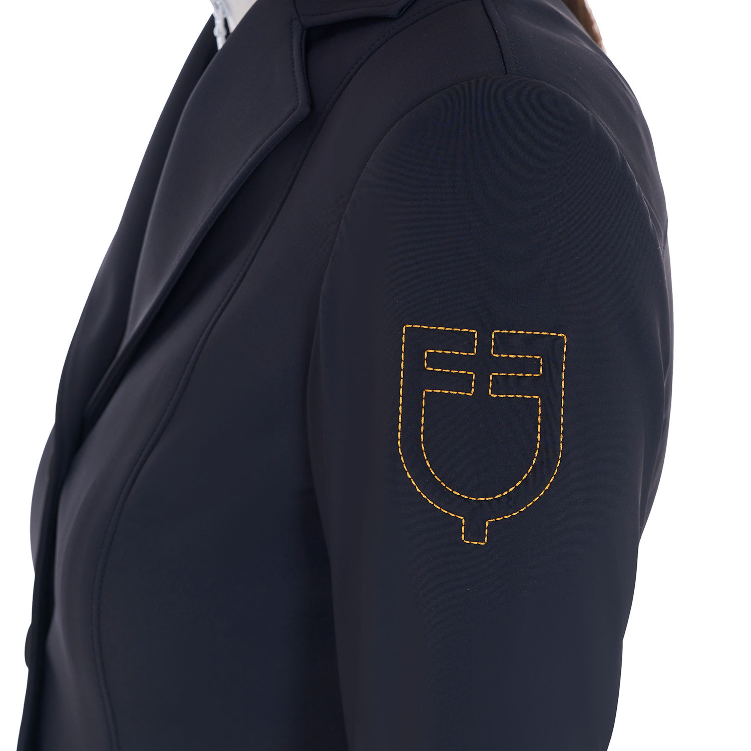 Damen-Turnierjacket mit kontrastfarbenem, gesticktem Logo