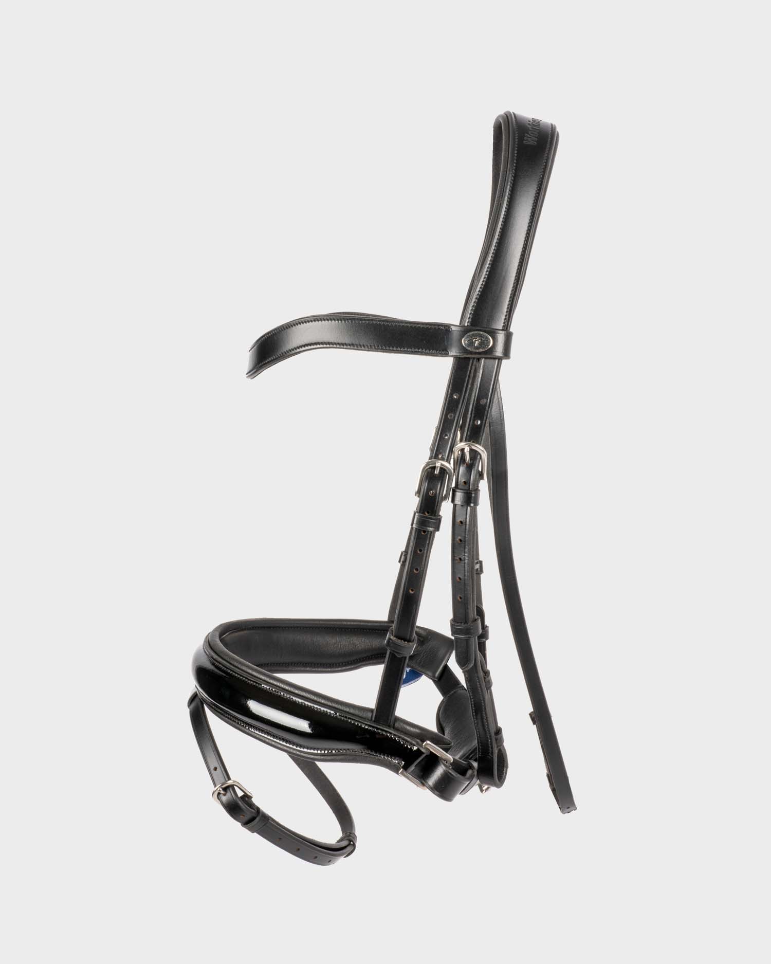 Snaffle bridle wide swedish-combined lacquer