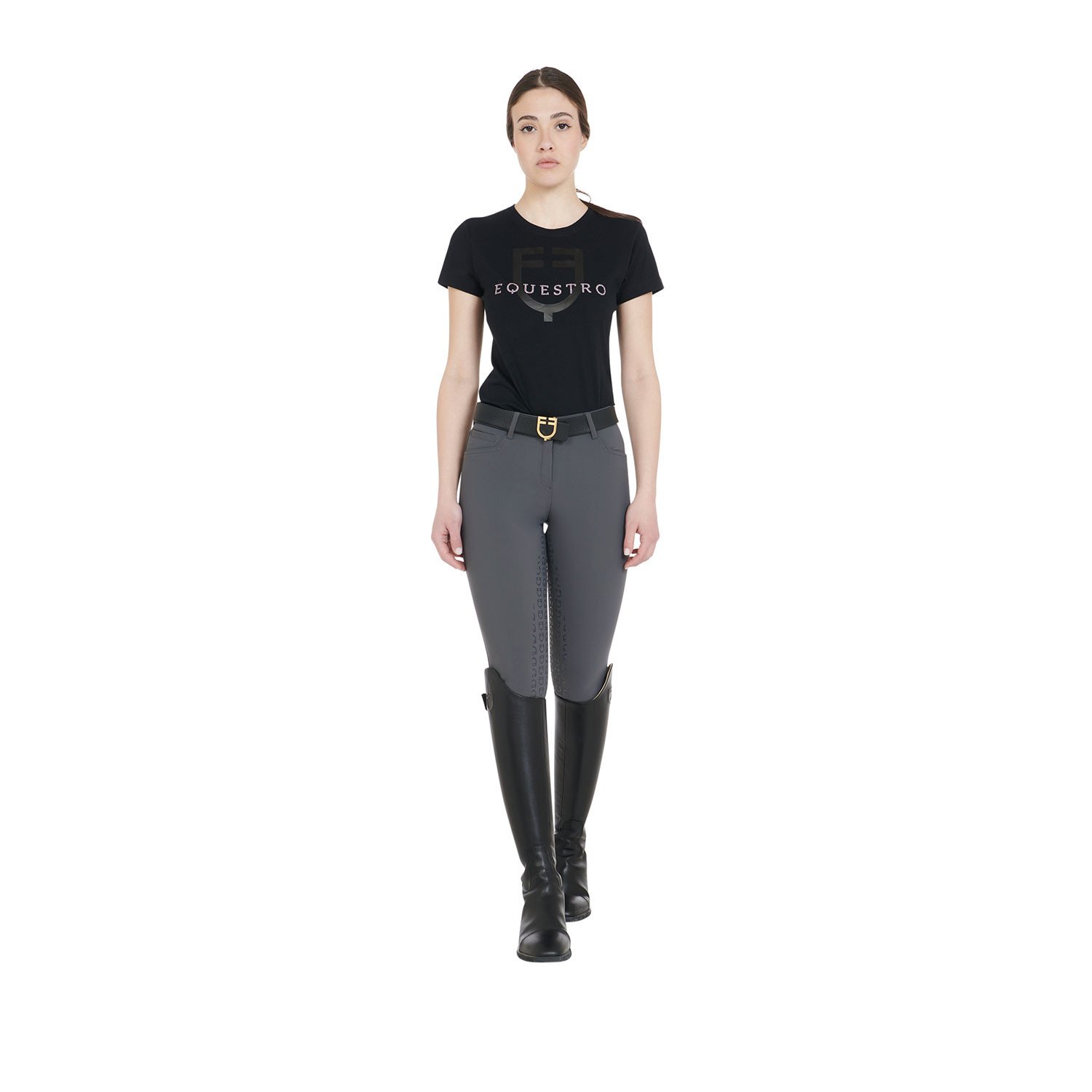 Damen-Vollbesatzreithose schmale Passform