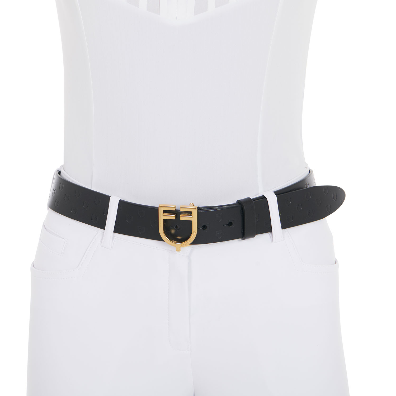 Leder-Gürtel mit Logo-Schnalle