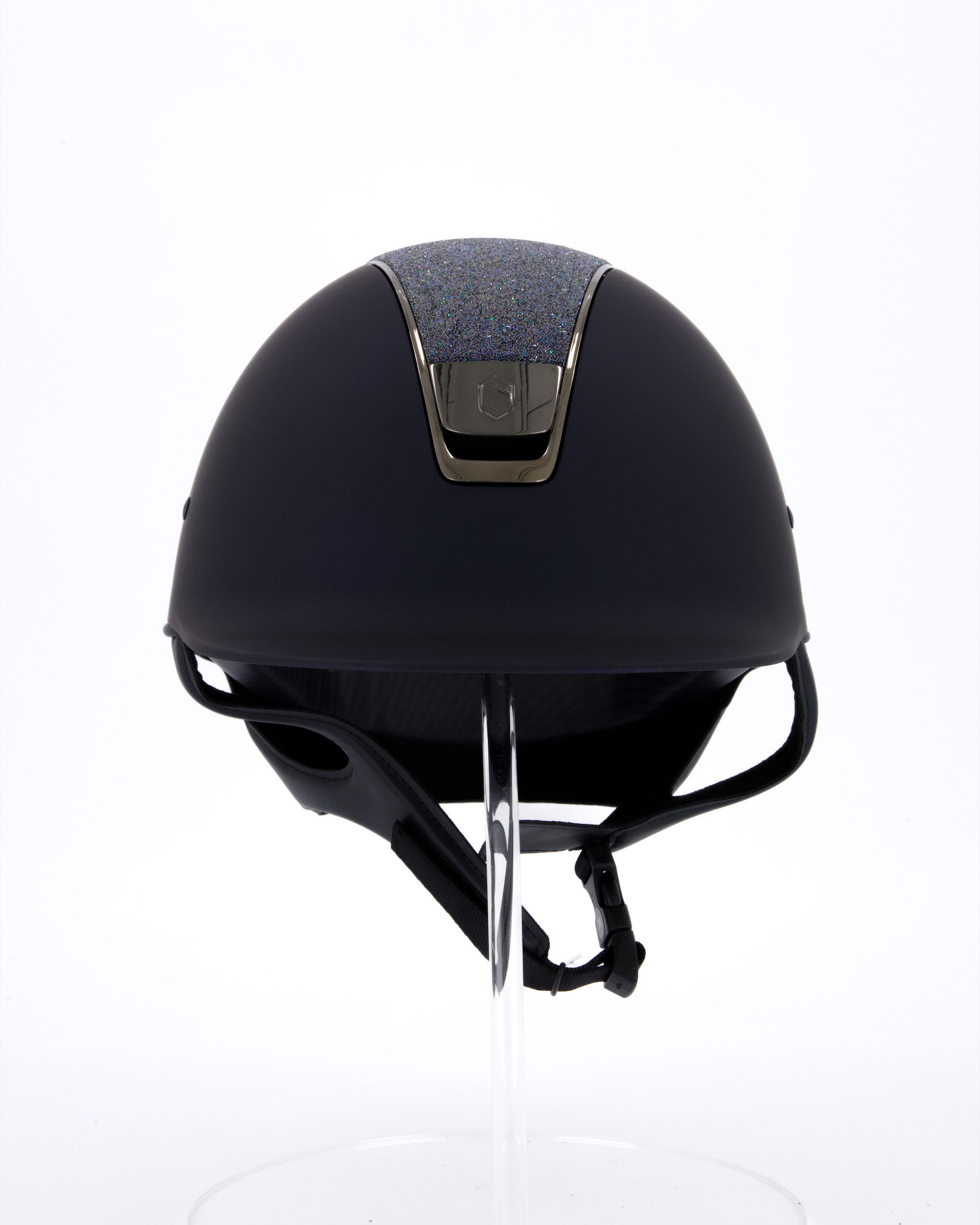 Riding helmet Shadowmatt Top Crystal Fabric Paradise Shine in blue