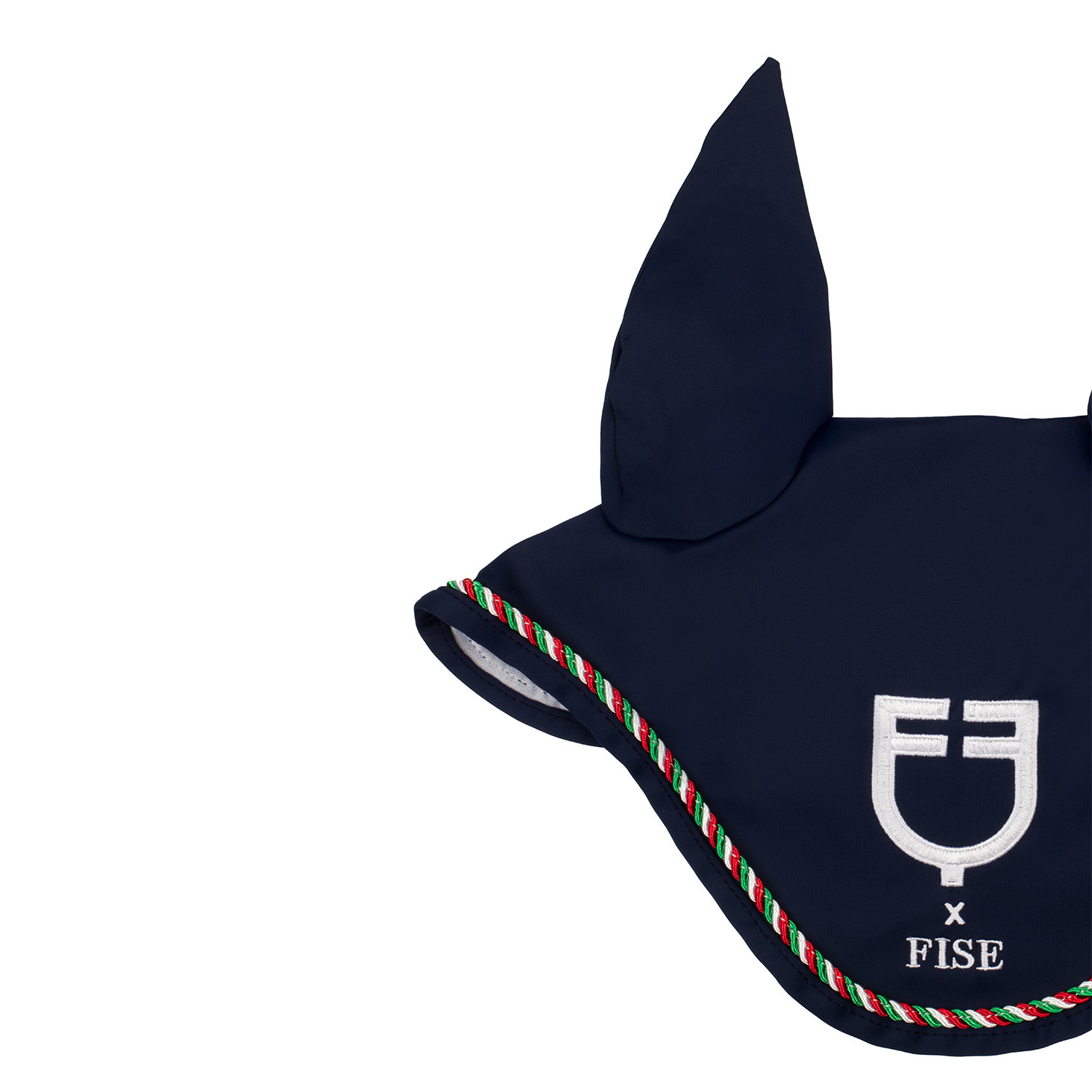 Fliegenhaube mit Italien-Flaggen-Paspel X FISE