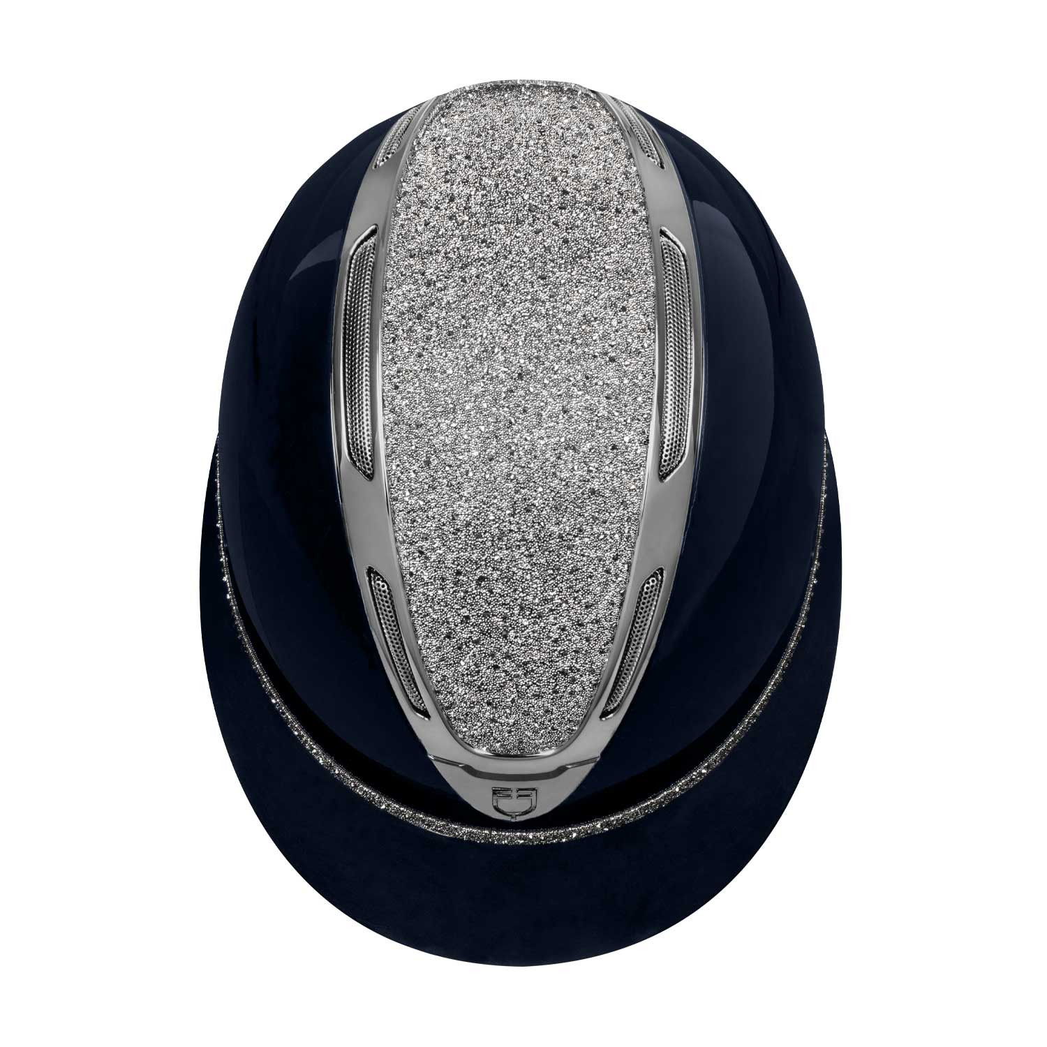 Reithelm Apocalypse Damen glänzende Schale mit Strass Norm EN 1384-2023