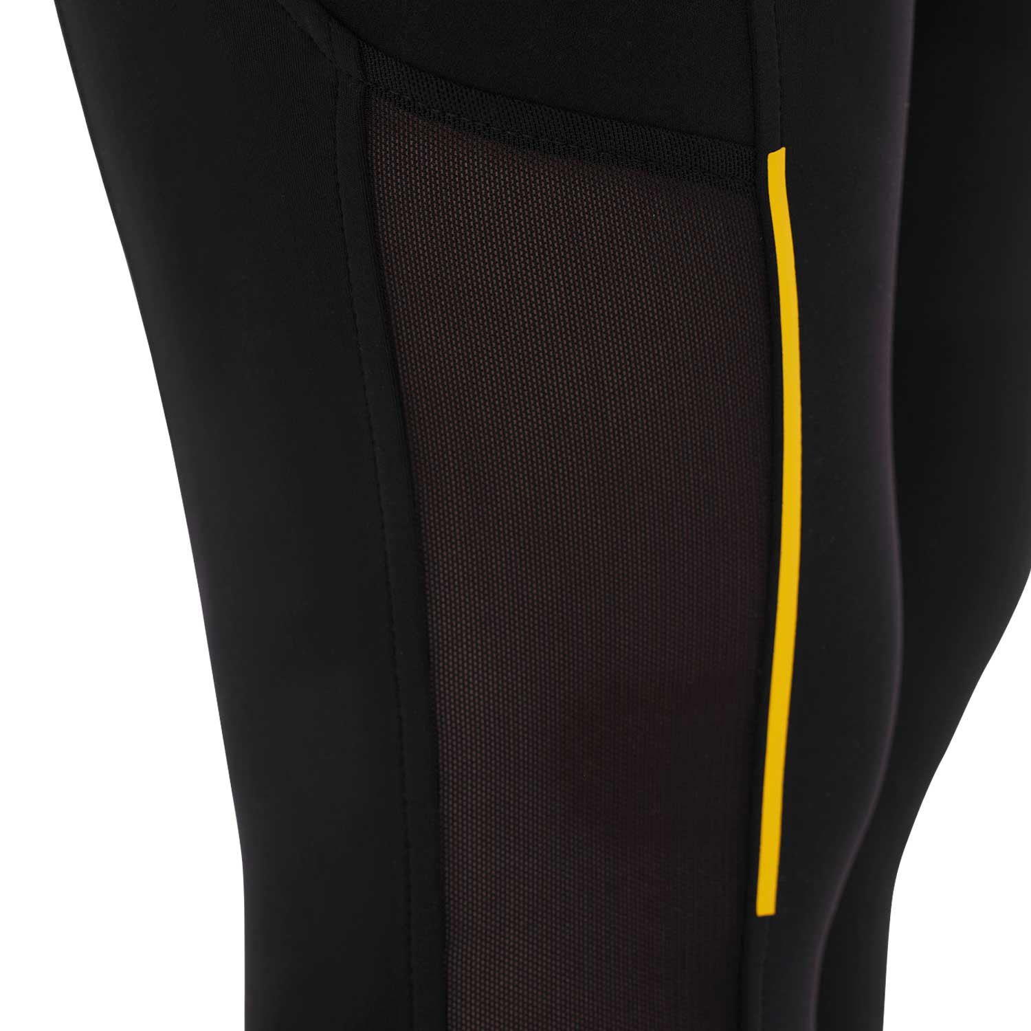 Schmale Damen-Leggings mit Micro-Mesh-Einsätzen