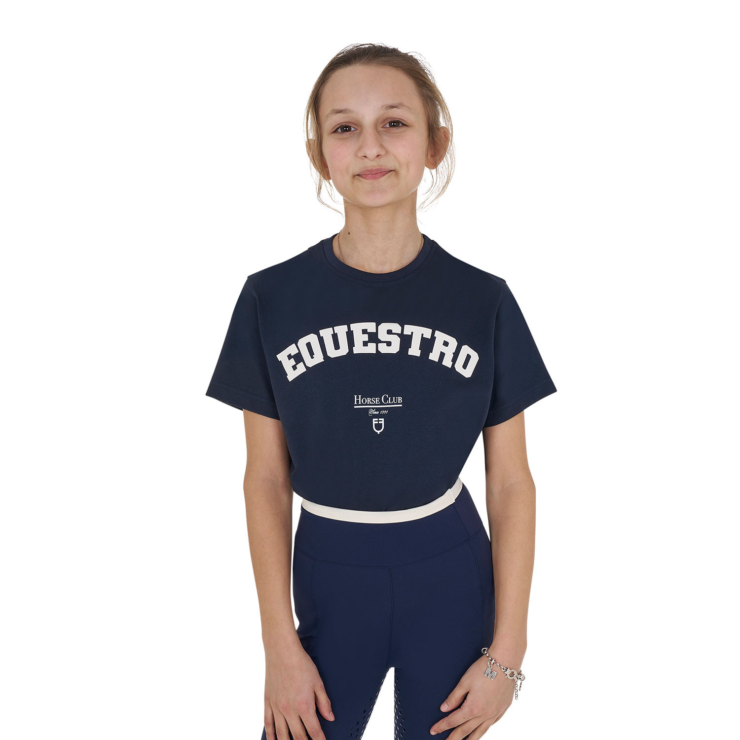 Mädchen-Baumwoll-T-Shirt Horse Club
