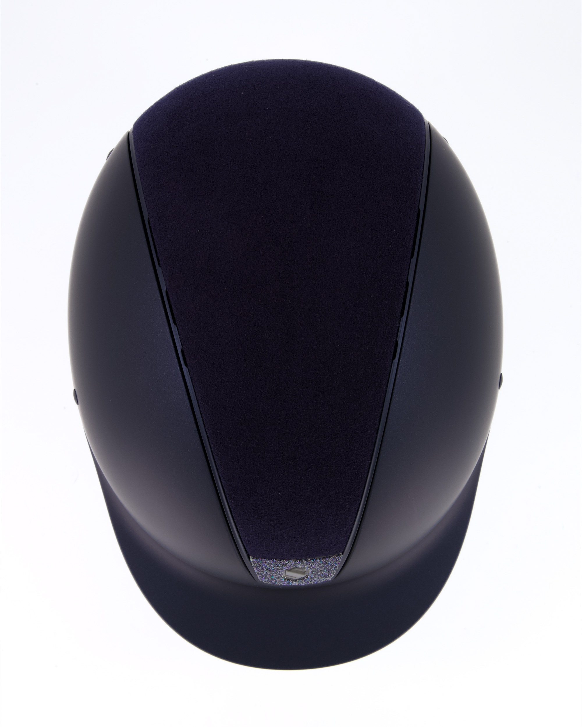 Riding helmet Shadowmatt Alcantara Crystal Fabric Paradise Shine in blue