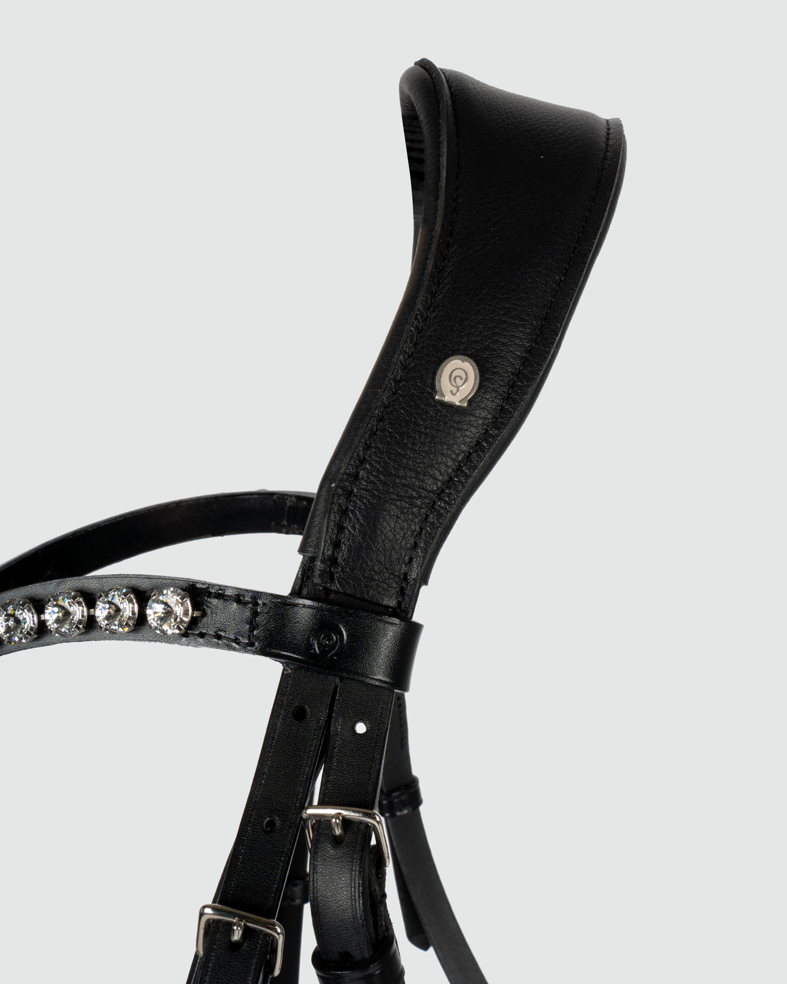 Bridle Tokyo Swedish Comfort XS feel good, browband Rivoli Crystal incl. 16mm web reins in black