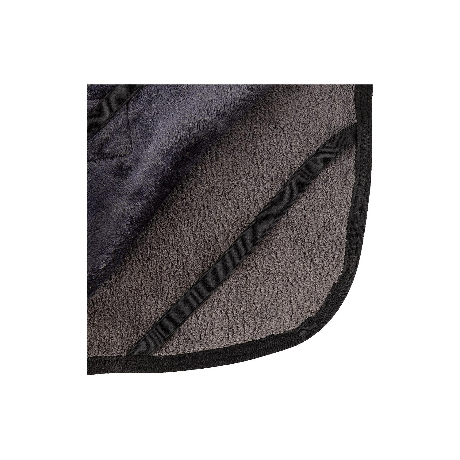 Hundebademantel in Grey Asphalt