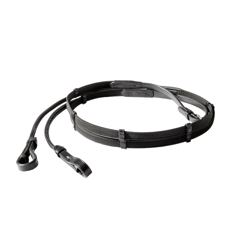 Rubberised reins round stitched-16mm-5pcs.