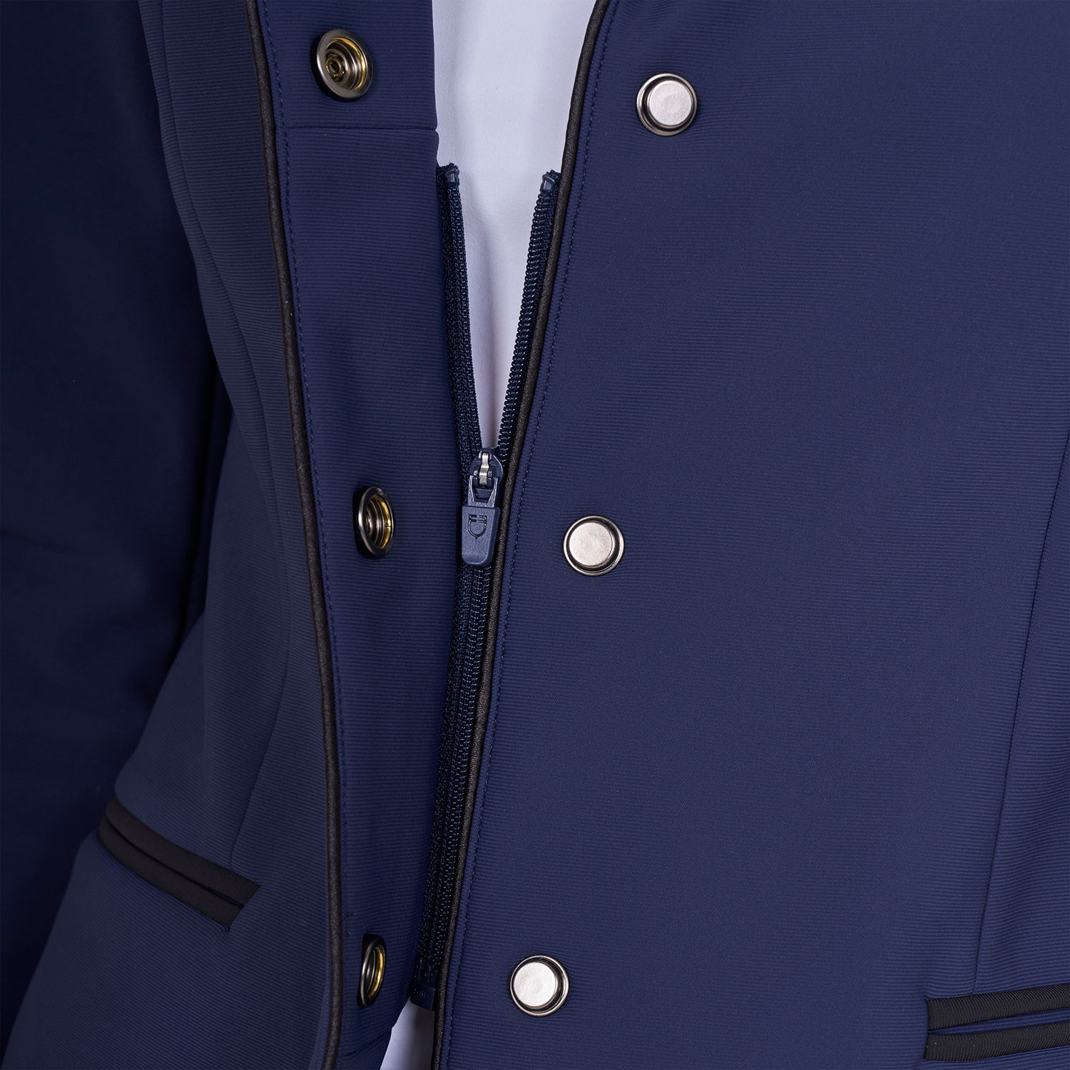 Damen-Turnierjacket mit Reißverschluss und Knöpfen