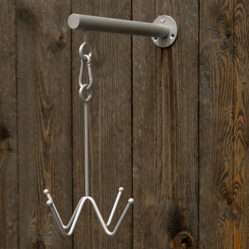 Bridle rack with 4 hooks for wall mounting