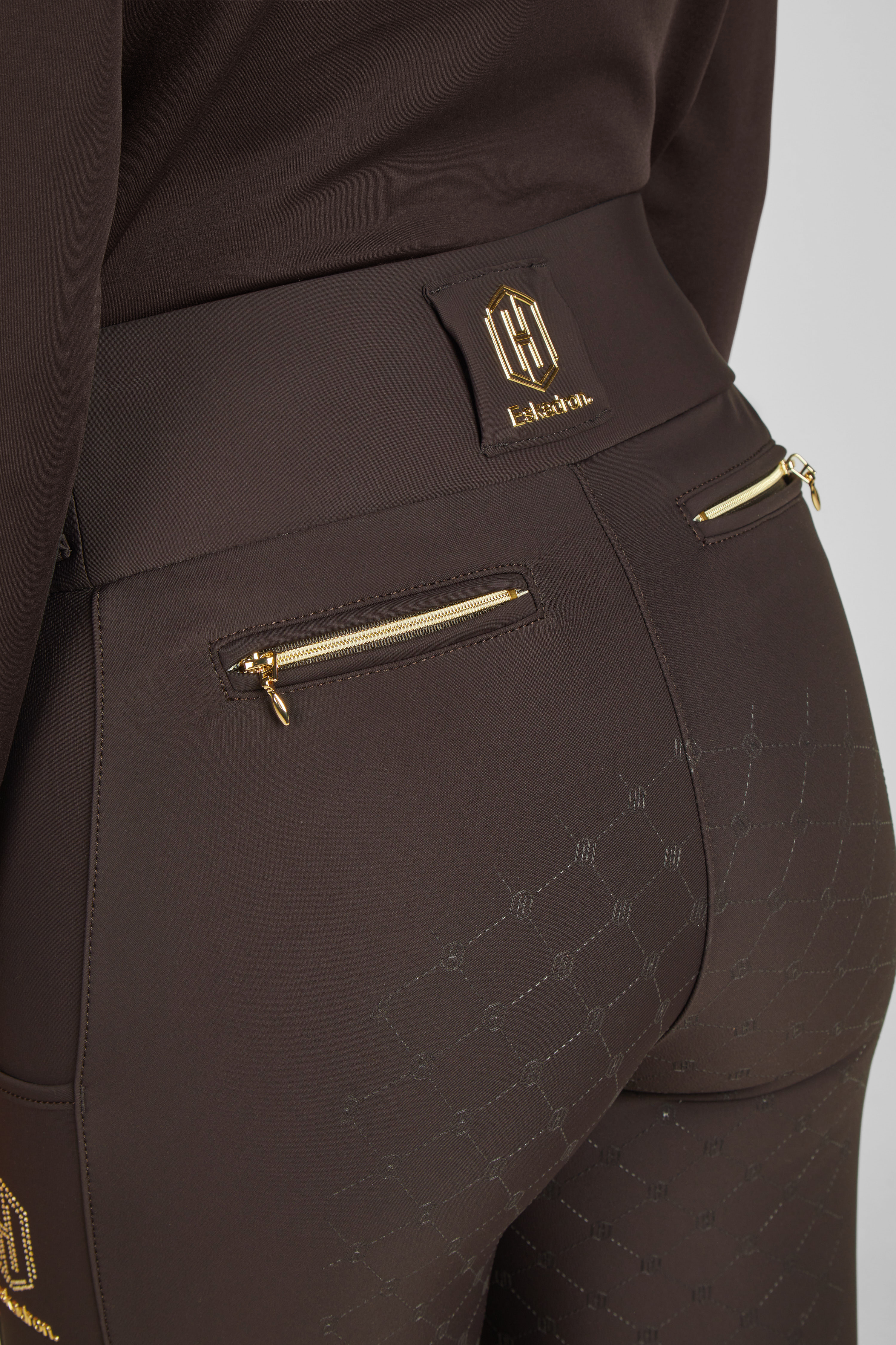 Reitleggins Heritage Vollgrip in black truffle