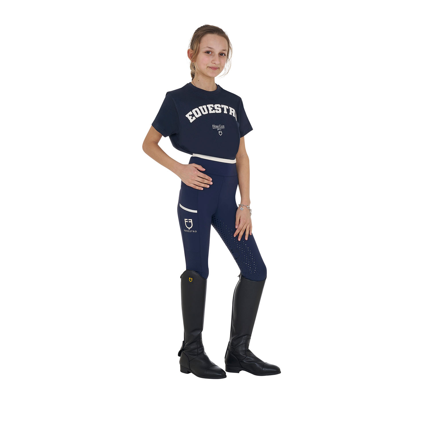 Mädchen-Baumwoll-T-Shirt Horse Club