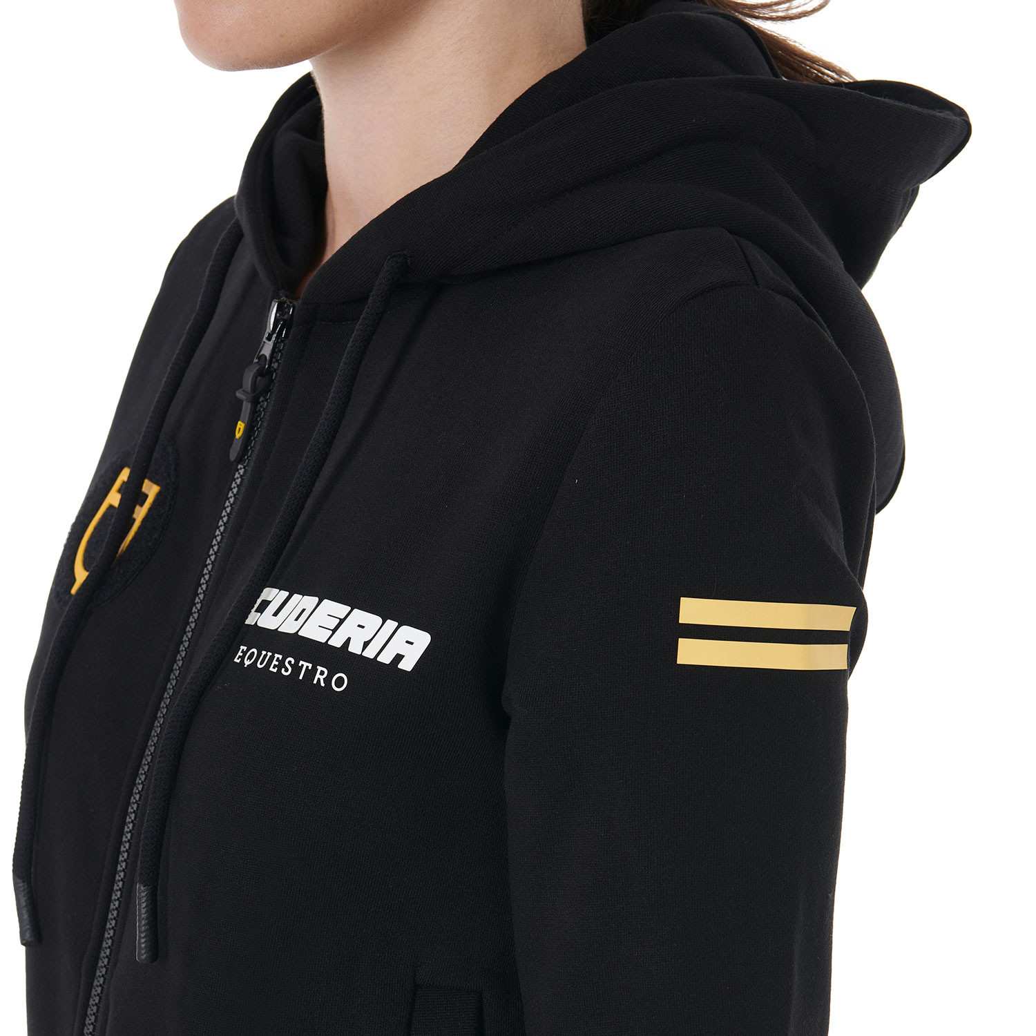 Scuderia Damen-Kapuzensweatshirt aus French Terry
