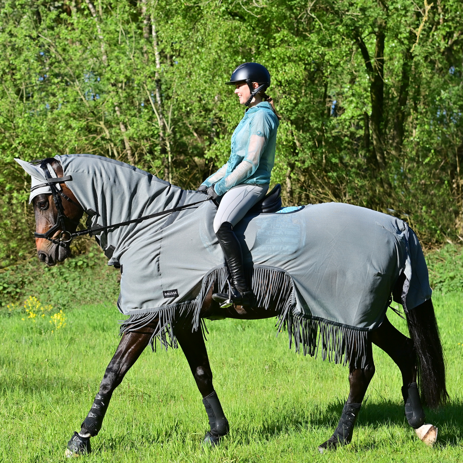 Riding rug Moskito Fringes III