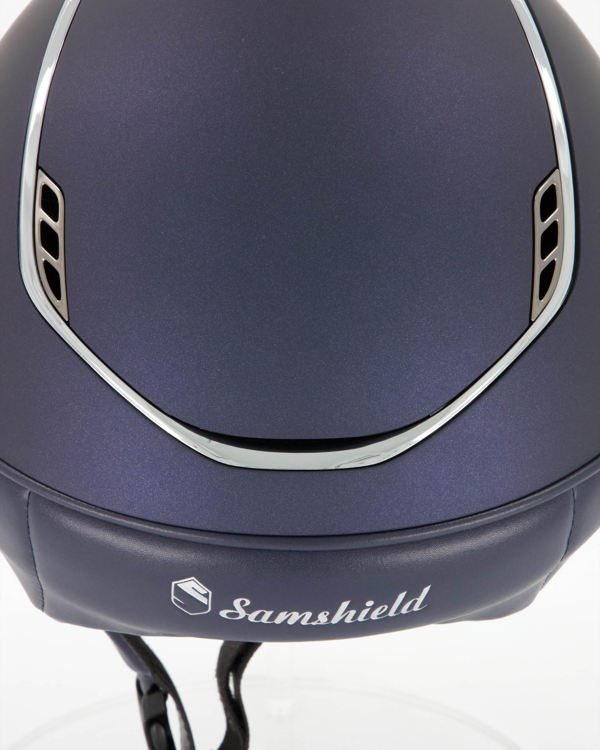 Reithelm 2.0 Shadowmatt blau, Trim Chome, Blason Crystal Fabric Paradise Shine