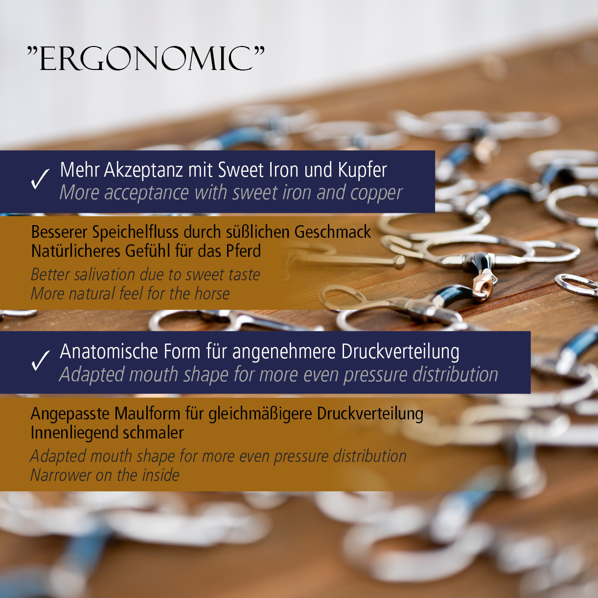 Olivenkopftrense"Ergonomic" 14mm-einfach gebrochen