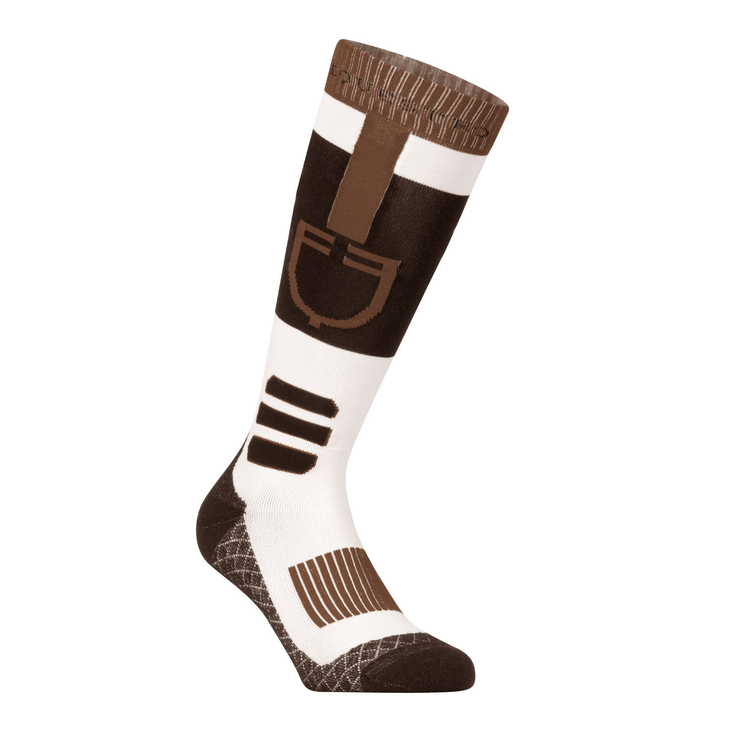 Socke aus atmungsaktivem Funktionsgewebe mit Logo