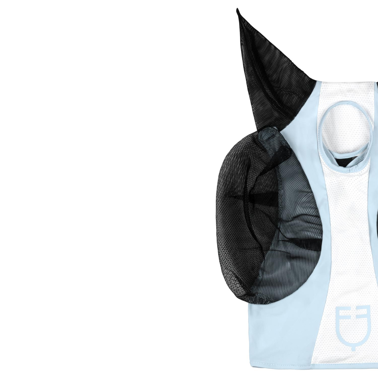 Zweifarbige Fliegenmaske aus Mesh