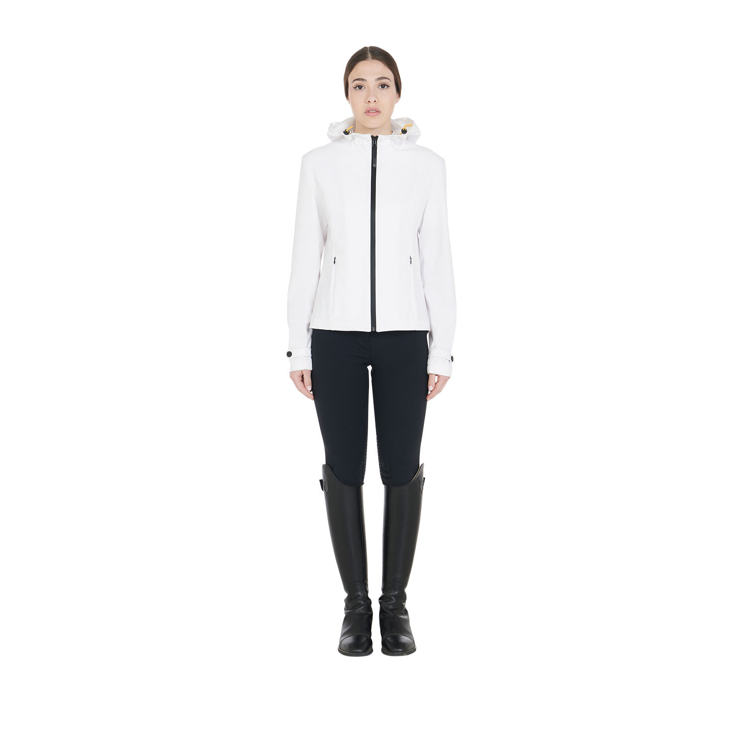 Schmal geschnittene Softshelljacke für Damen mit winddichtem Reißverschluss