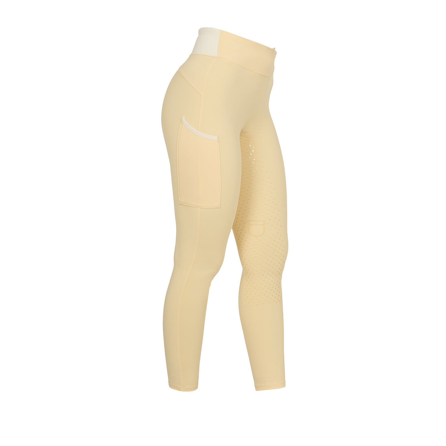 Zweifarbige Damen-Leggings mit Vollbesatz
