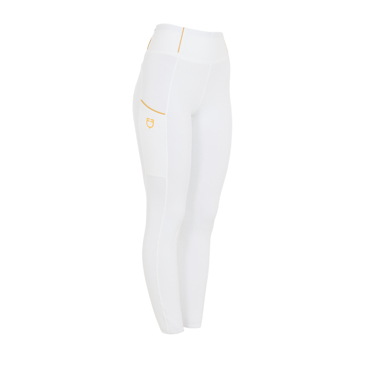 Schmal geschnittene Mädchen-Leggings mit Grip und Logo