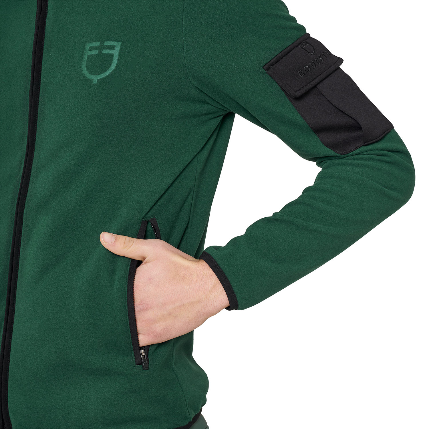Herren-Fleece-Hoodie mit Reißverschluss