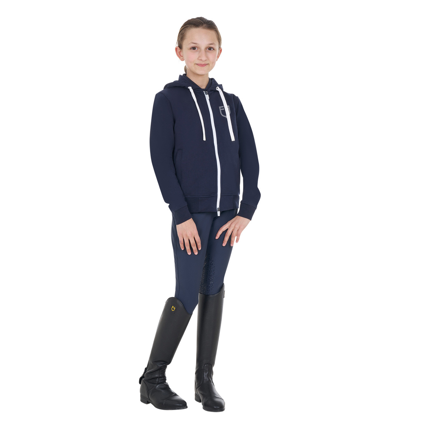 Unisex-Kapuzensweatshirt für Kinder mit Frontreißverschluss