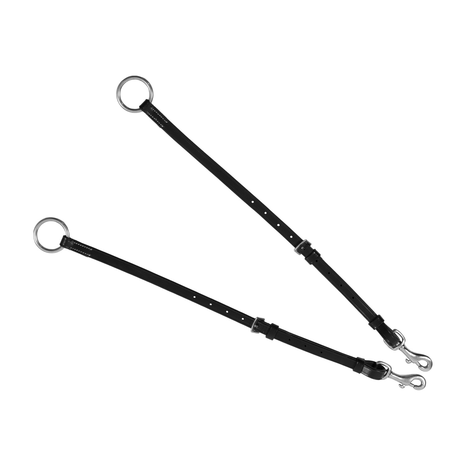 Gegerbtes Leder-Vorderzeug mit Gabel und Stickereien