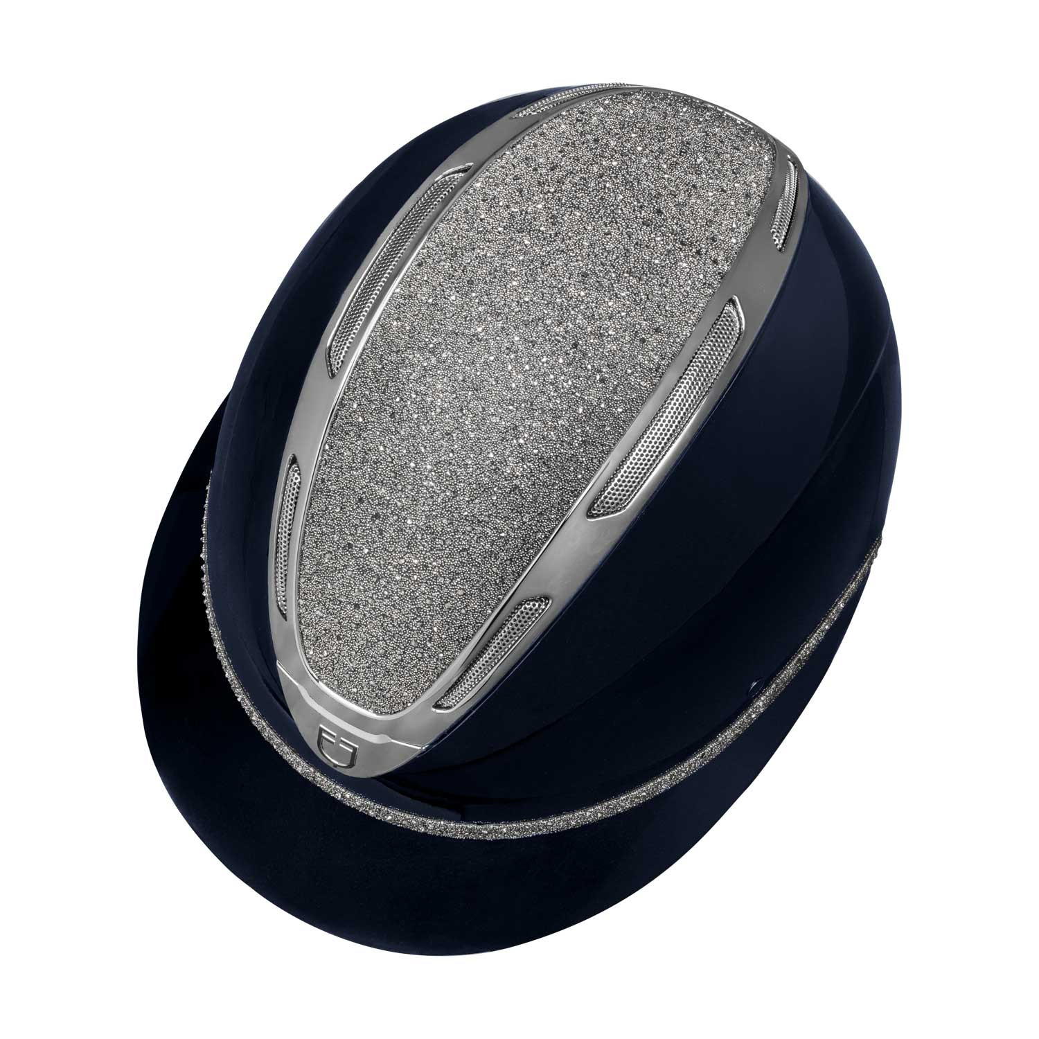 Reithelm Apocalypse Damen glänzende Schale mit Strass Norm EN 1384-2023