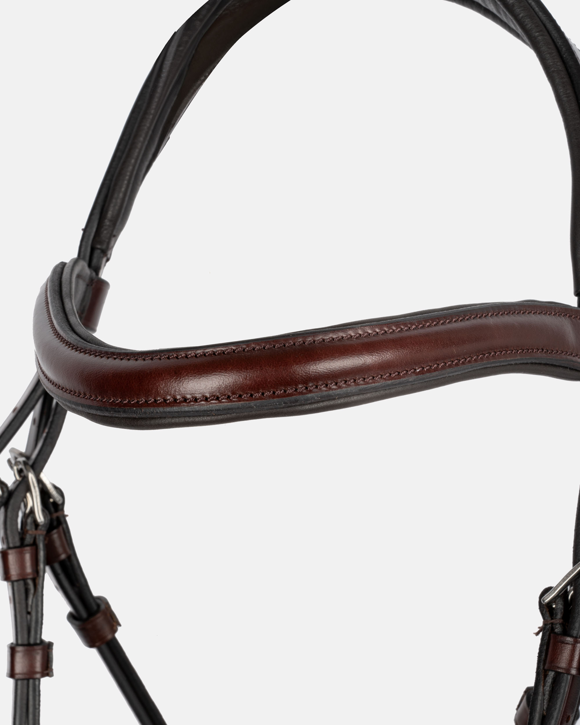 Bath snaffle bridle in oak/silver Bath snaffle bridle in oak/silver