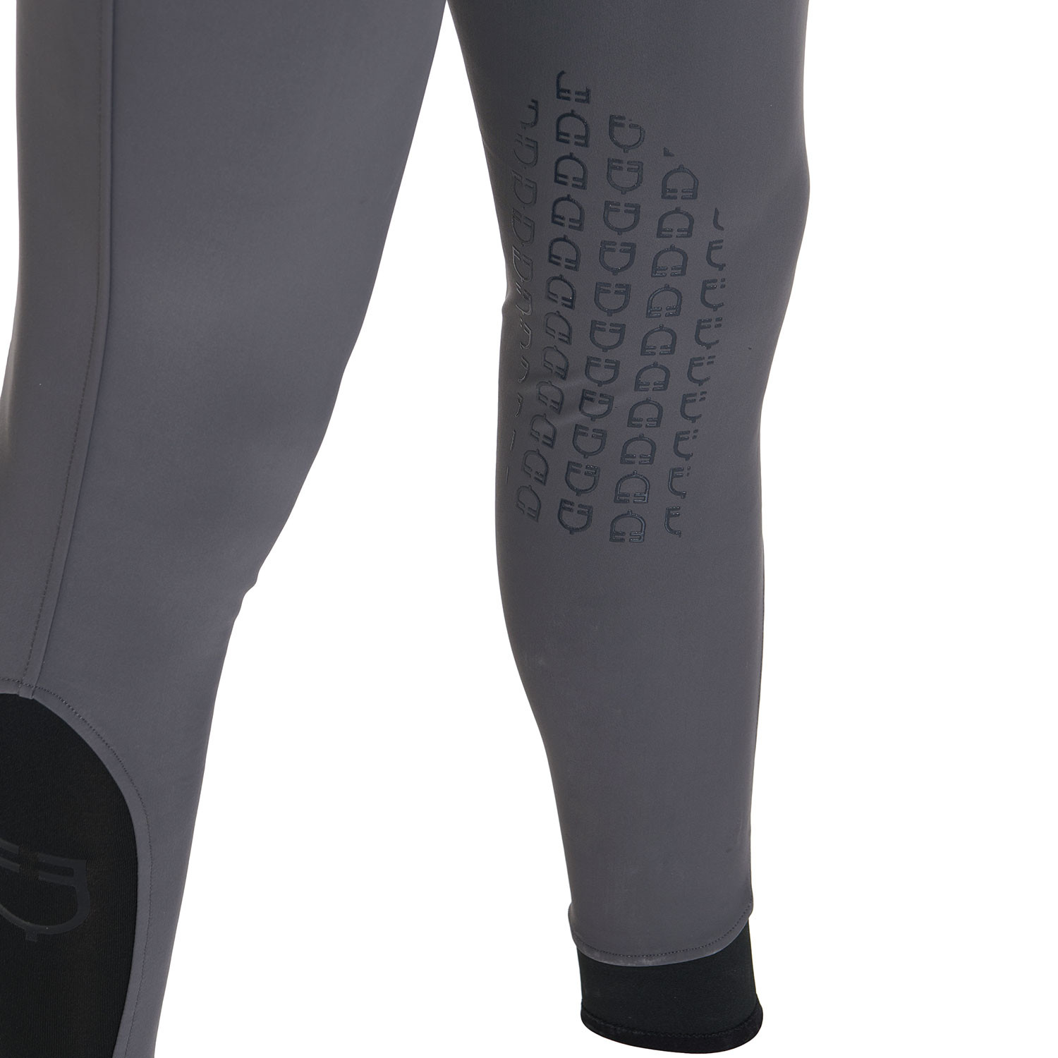 Schmale Herren-Reithose mit Grip und Logo