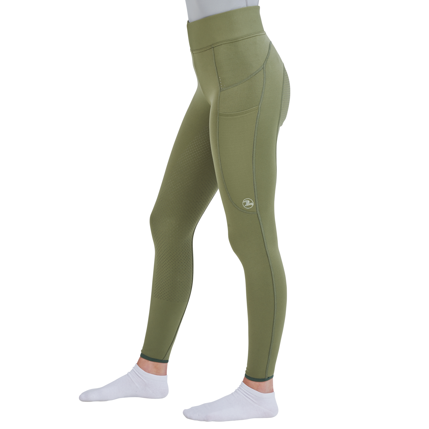 Reitleggings Damen Nurmes Winter II mit Vollgrip