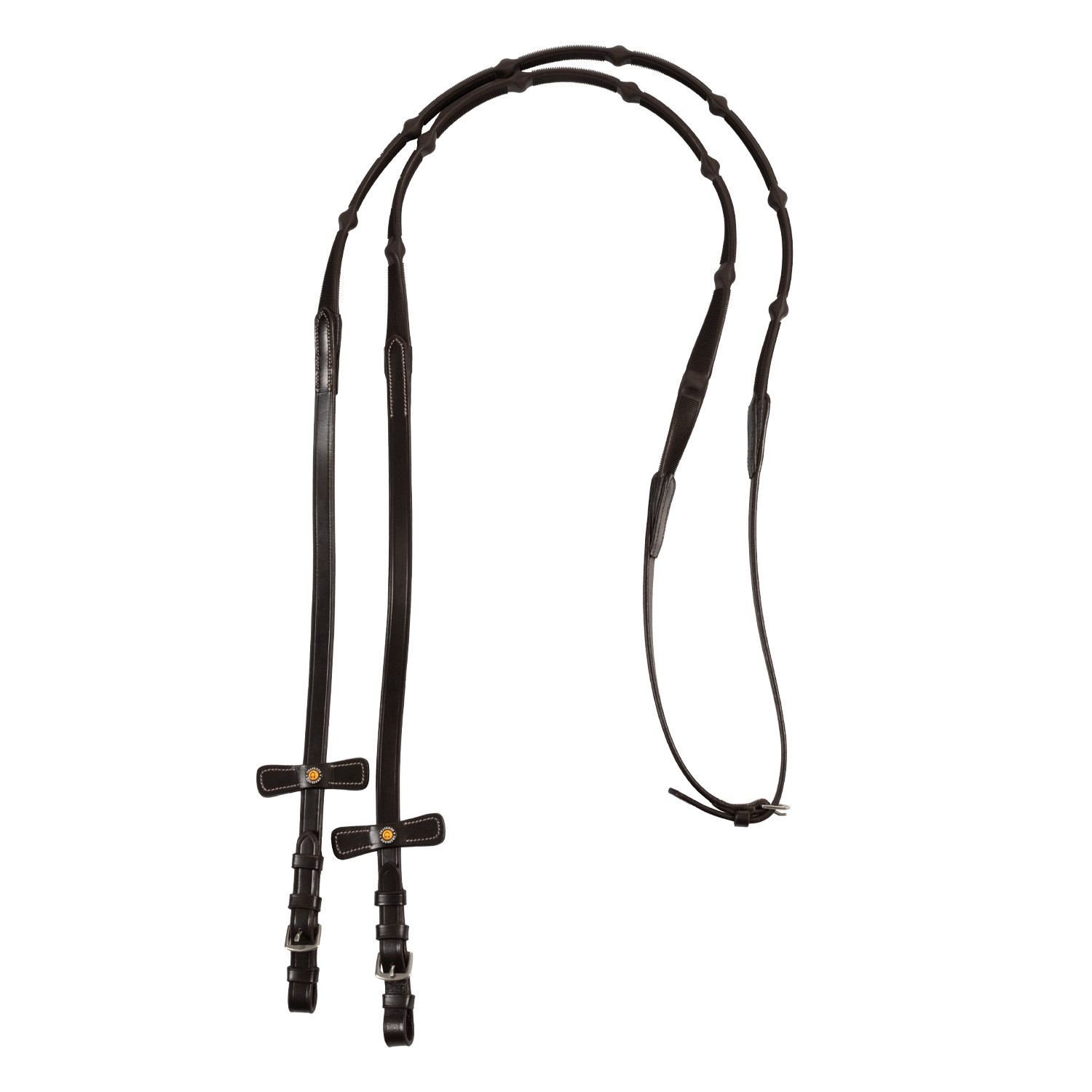 Lederzügel mit Stoppern und festem Grip