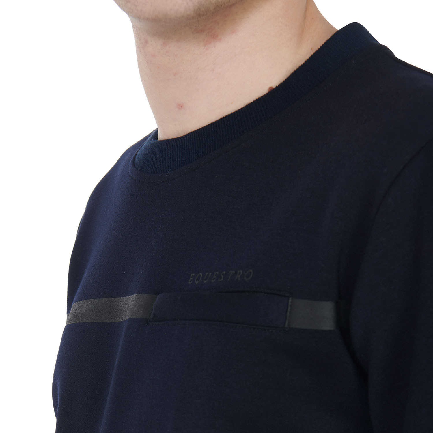 Herren-Rundhalssweatshirt aus Interlock