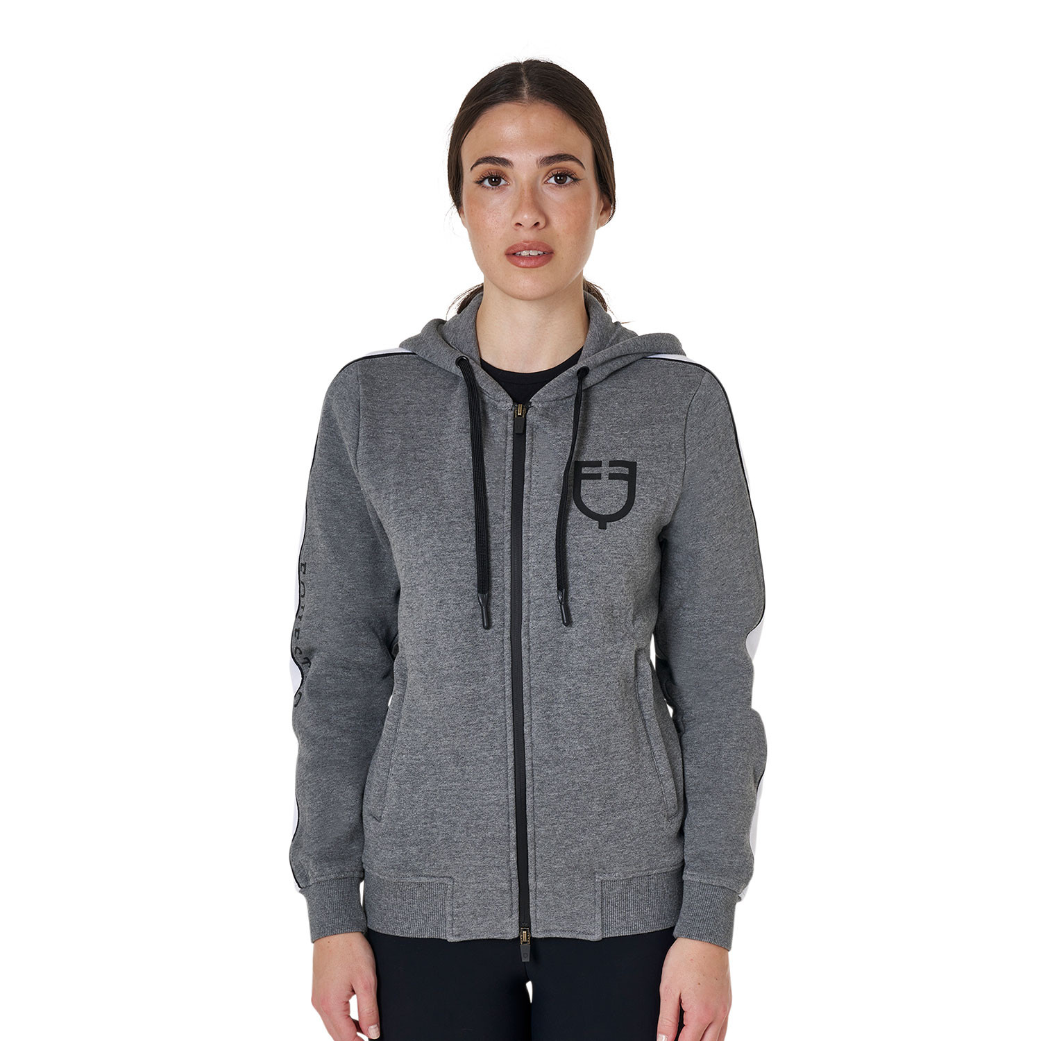Damen-Kapuzensweatshirt mit Frontreißverschluss