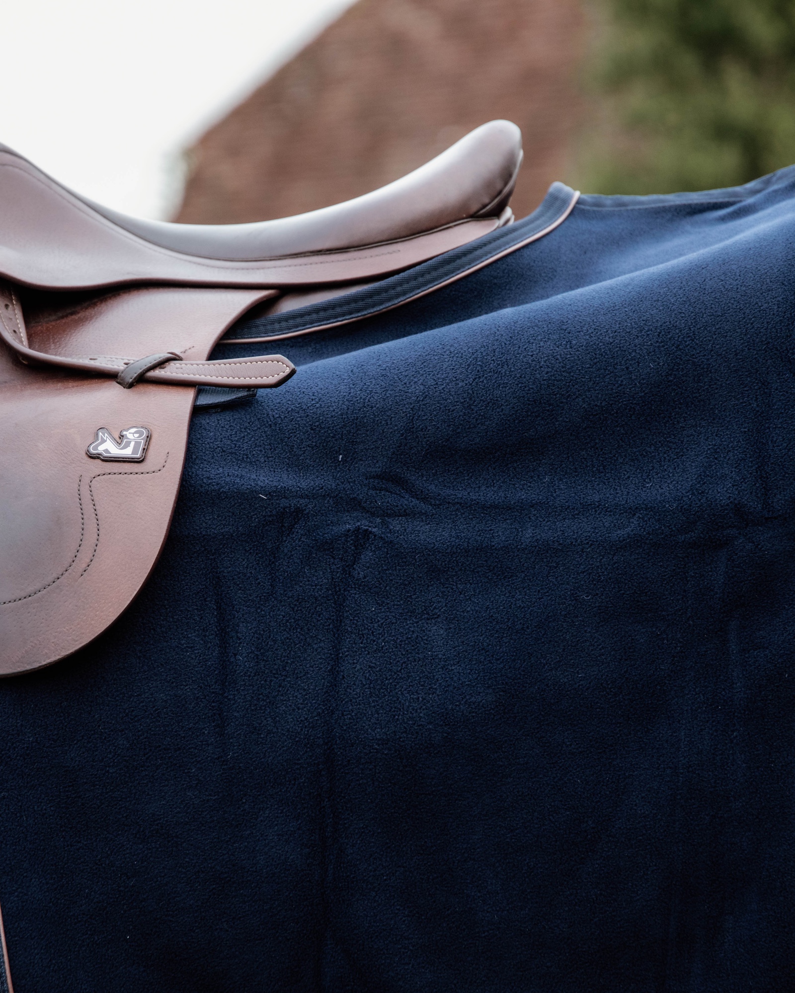 Riding rug square heavy fleece