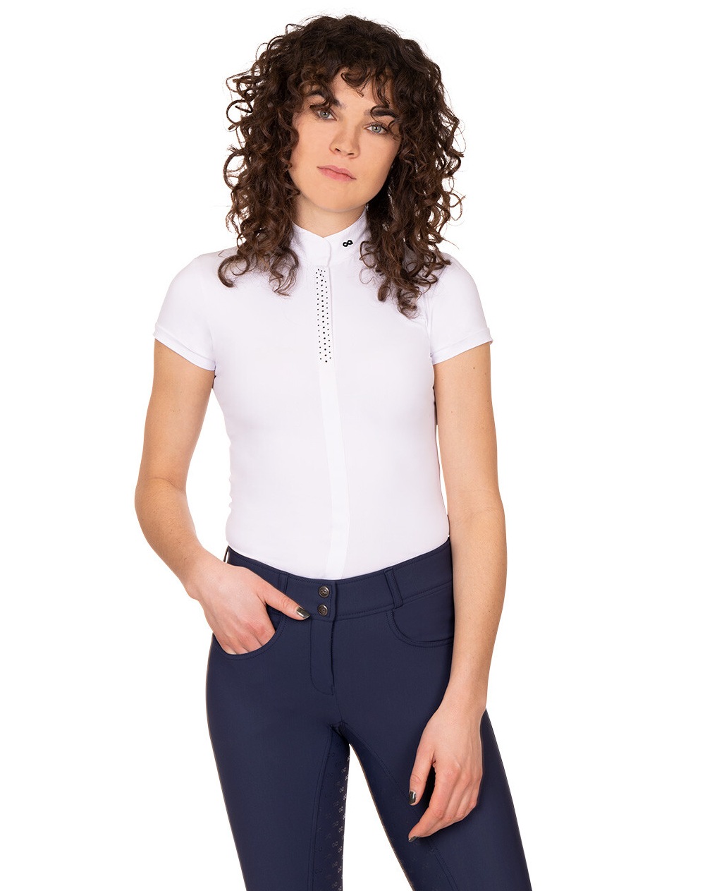 Ladies competition shirt PerformNow in white